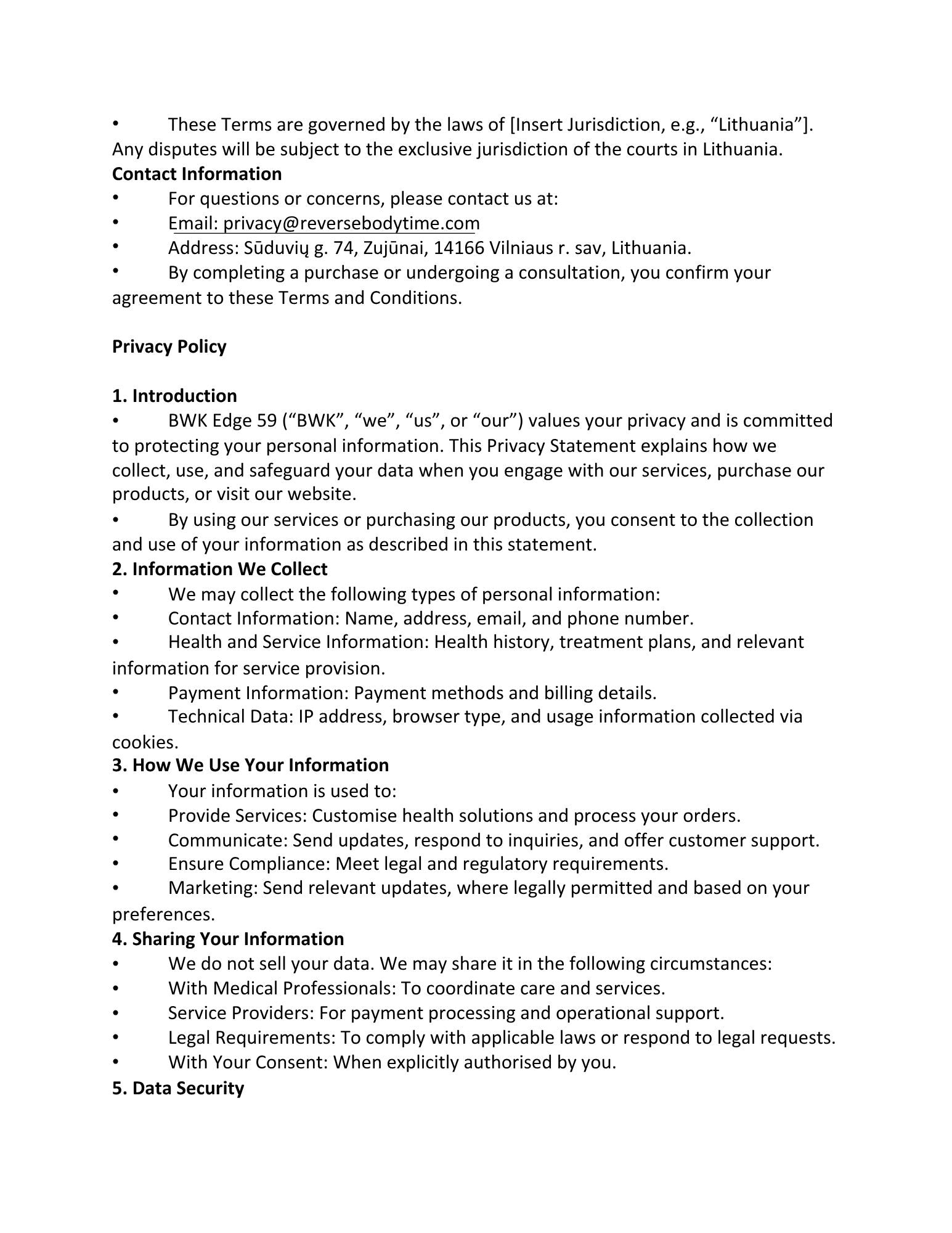 Instrucciones del protocolo VIP (péptido intestinal vasoactivo)